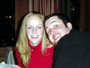 Dinner in Chamonix, December 30th 2001.