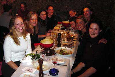 A few people from the Class of 1993, gathered for dinner in Geneva.