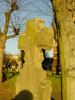 In the graveyard at the Church where Mark and I are getting married in the summer.