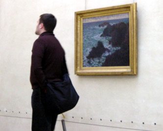 Mark takes a closer look at one of the impressionist paintings.