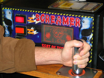 Of course, we all had to have a go on The Screamer...