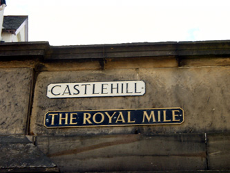 We drove up the Royal Mile and headed for the castle.