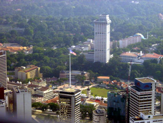 View from up the KL Menara.